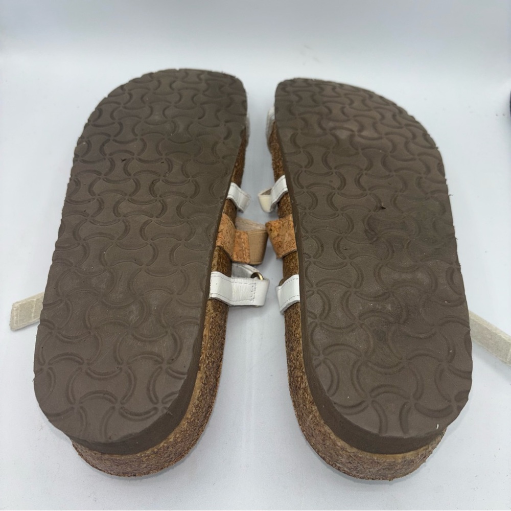 Naot Prescott Leather Multi-Strap Cork Slide Sandals - Picture 7 of 8